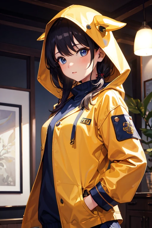 girl、smile、high school student、Tanuki Costume、Tanuki's Tail、skirt、(Small breasts)、