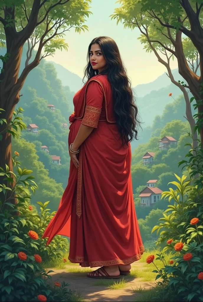 Make a banner as my shop name is Meru Textiles and give Santali saree photo