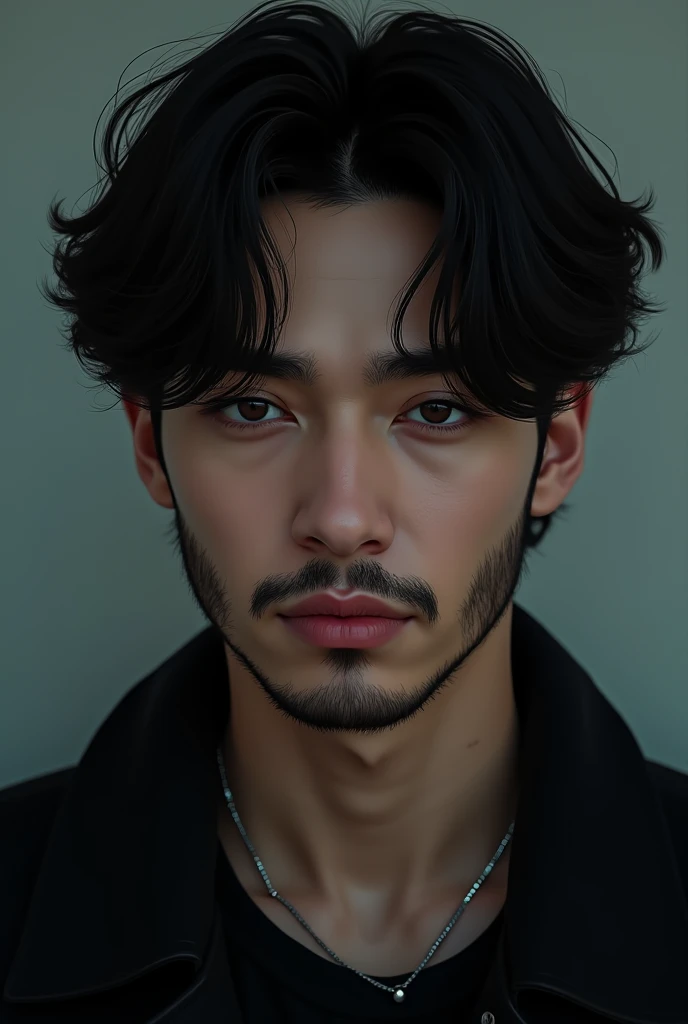 draw Kim Taehyung from BTS with slight beard
