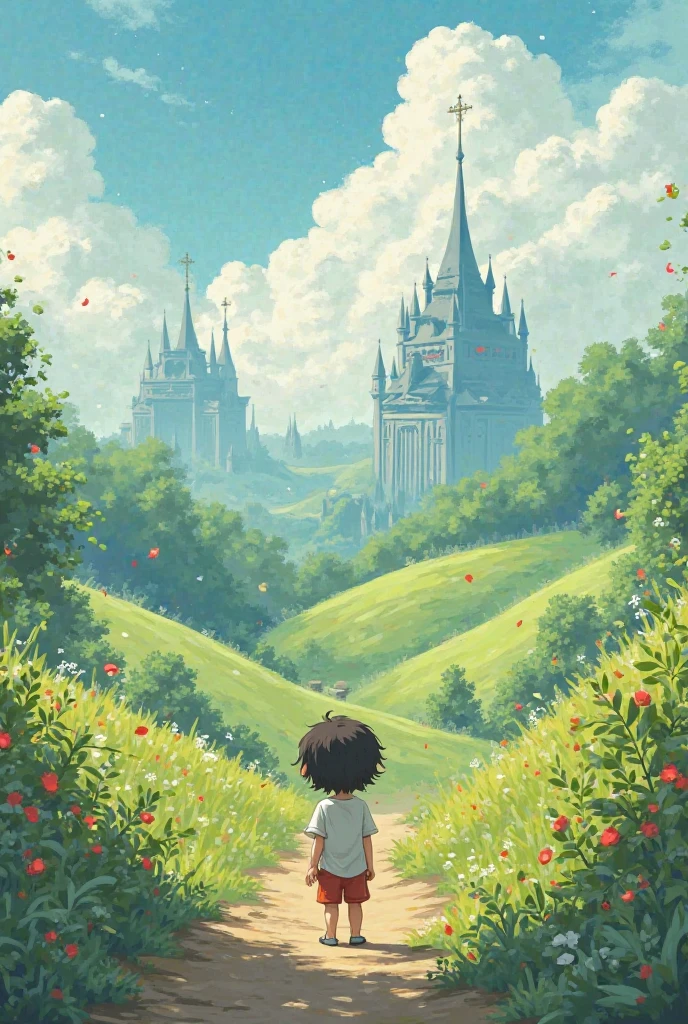 Create this photo as ghibli style