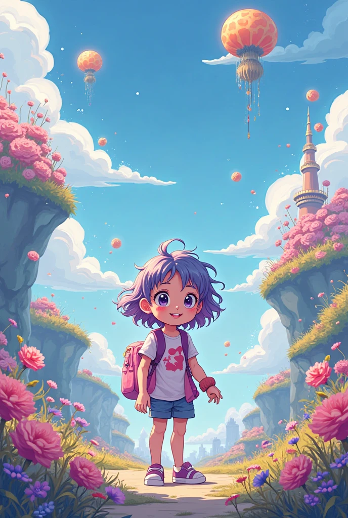 Make my image in anime.