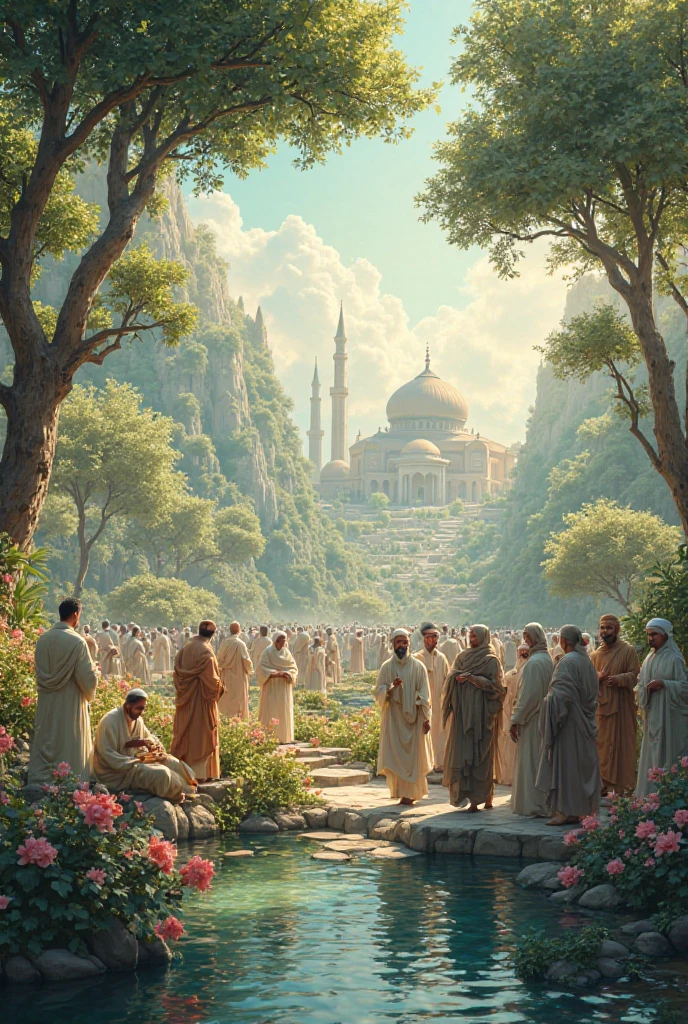 Happy Muslims in Paradise