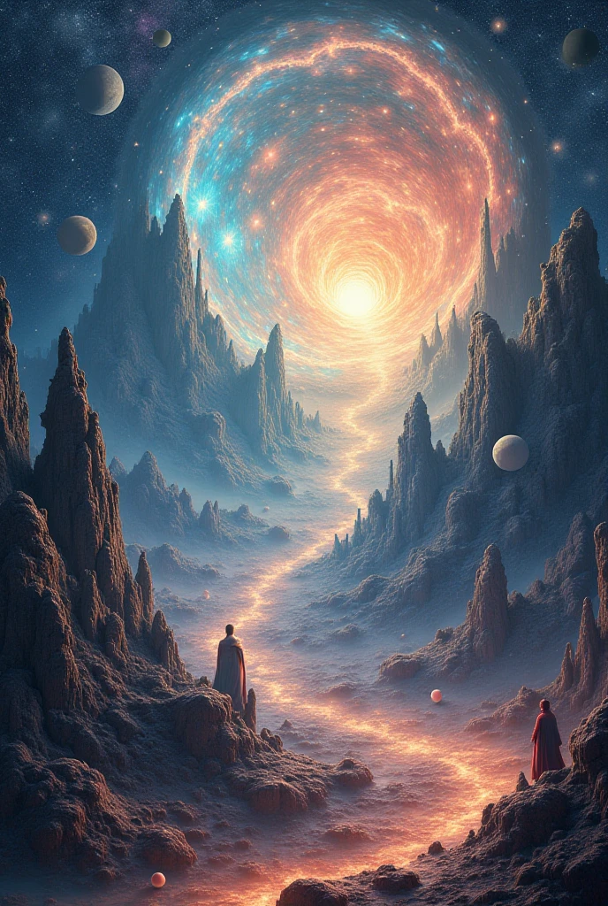 Abstract image universe present past future