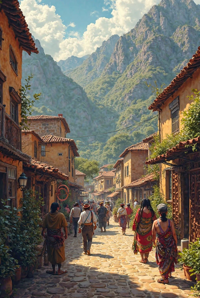 Generate an image of the coolest legends and stories of Otavalo