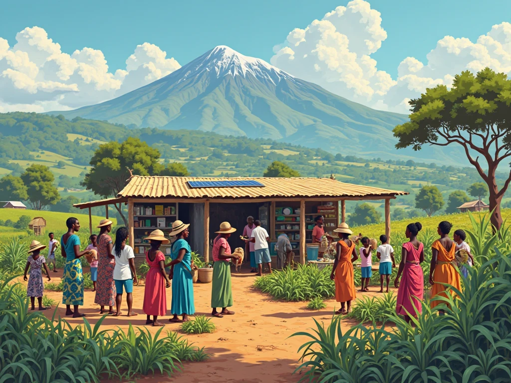 a local community climate hub with farmers in kenya