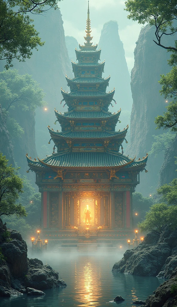 The temple is protected by spiritual power.