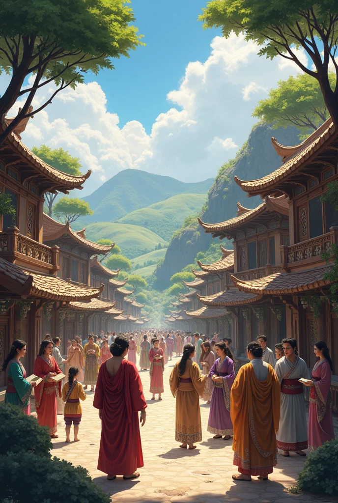  the ren of the town were attracted by its magic and began to value their traditions and learn about their history 