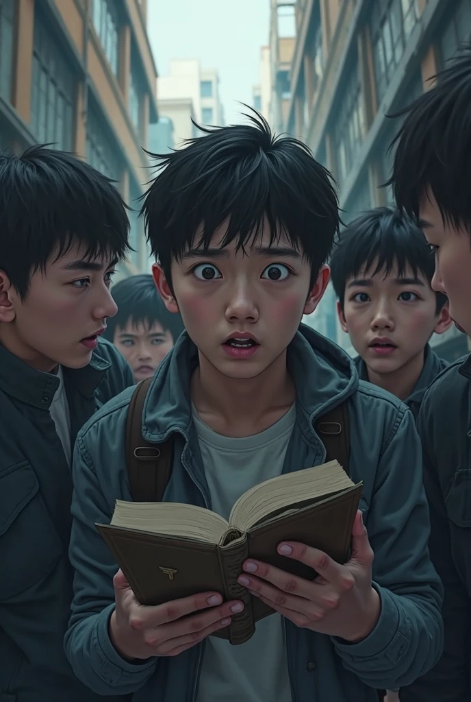 An 18-year-old Korean boy was surrounded by boys and forcibly robbed of his book.