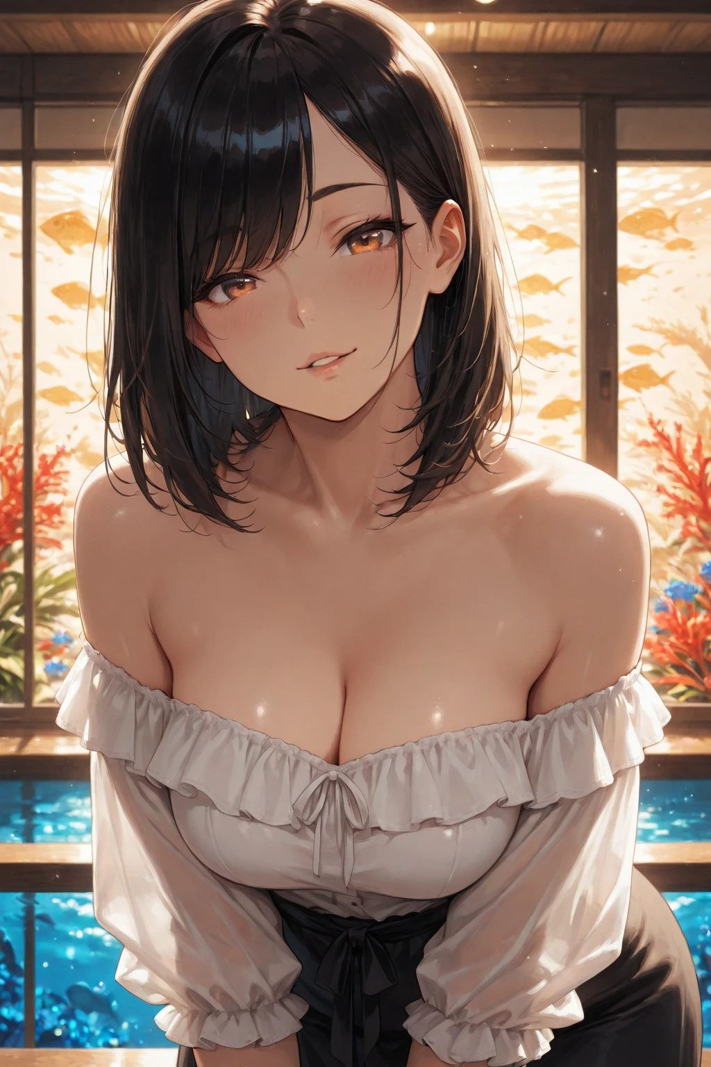 score_9, score_8_up, score_7_up, score_6_up, 1girl, hair_over_breasts, hair_censor
