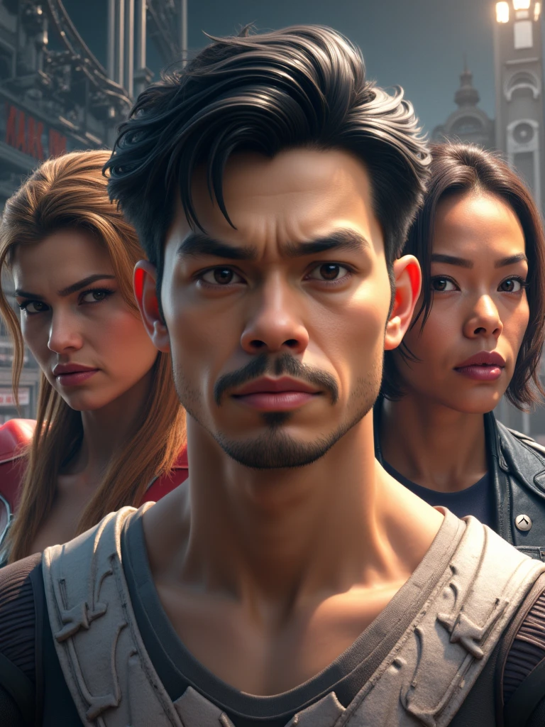 Make it as marvel characters  with this face