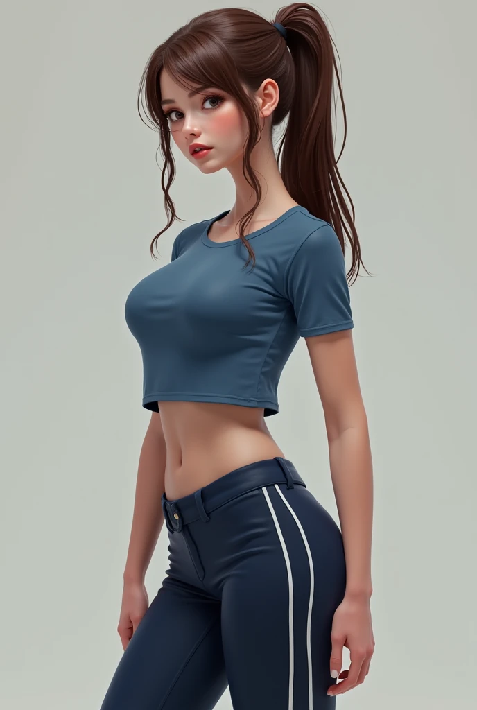 (8k, RAW Photos, highest quality, masterpiece:1.2), (Realistic, photo-Realistic:1.37), Super detailed, Ultra-high resolution,1 girl,View Viewer,Beautifully detailed face,smile,narrow,(Slim waist:1.3),shirt, Beautifully detailed skin, Skin Texture, Floating Hair,Professional Lighting,