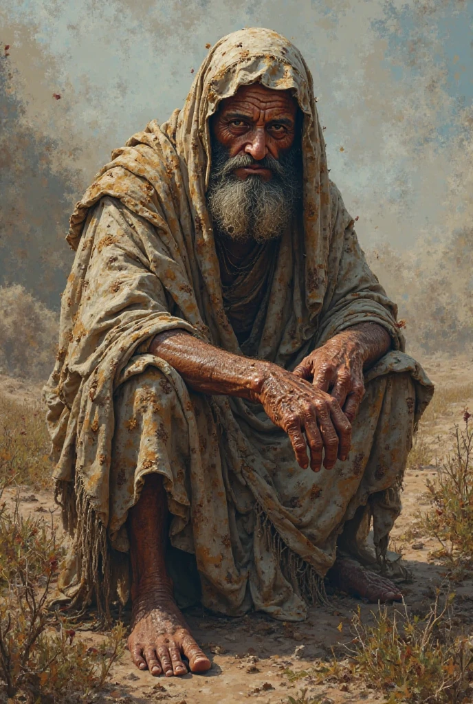 আইয়ুব আলাইহিস সালাম এর গায়ে জীবাণু 