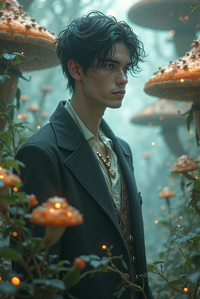 Make a male human OC with this emojis 🍄👻