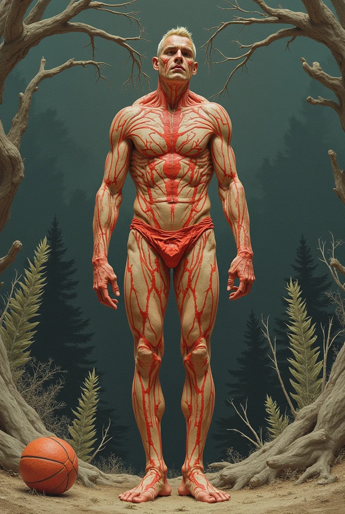 Evil Ice with naked powers showing his big erect penis