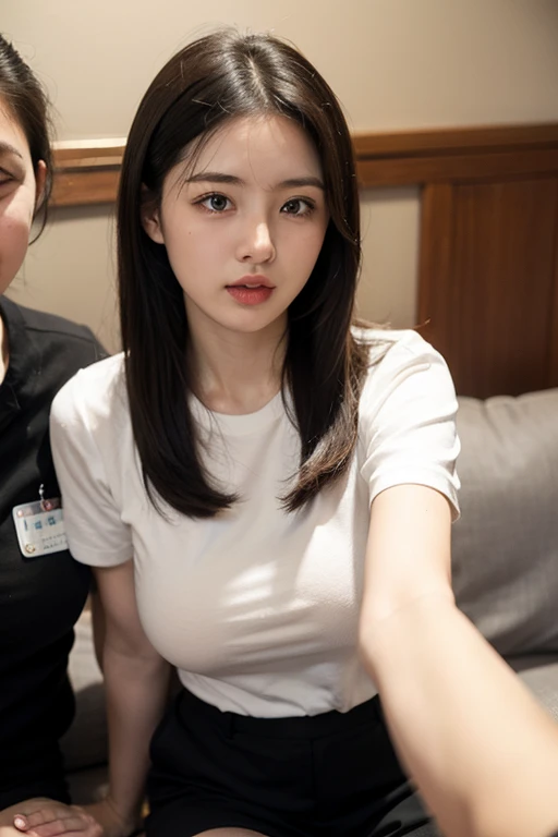 ulzzang-6500-v1.1, (raw photo:1.2), (photorealistic:1.4), beautiful detailed girl, very detailed eyes and face, beautiful detailed eyes, ridiculous, incredibly ridiculous, huge file size, super detailed, high resolution, very detailed, best quality, masterpiece, kemomimi, ((Japanese girls' high school uniform)), illustration, very detailed, CG, unified, 8k wallpaper, amazing, Fine details, masterpiece, best quality, very detailed CG uniform 8k wallpaper, light on face, cinematic lighting, 1girl, 16 years old, ((no panties)), ((dynamic pose))), (camel toe), (half), (pantyhose), (knee-bending leg sitting))