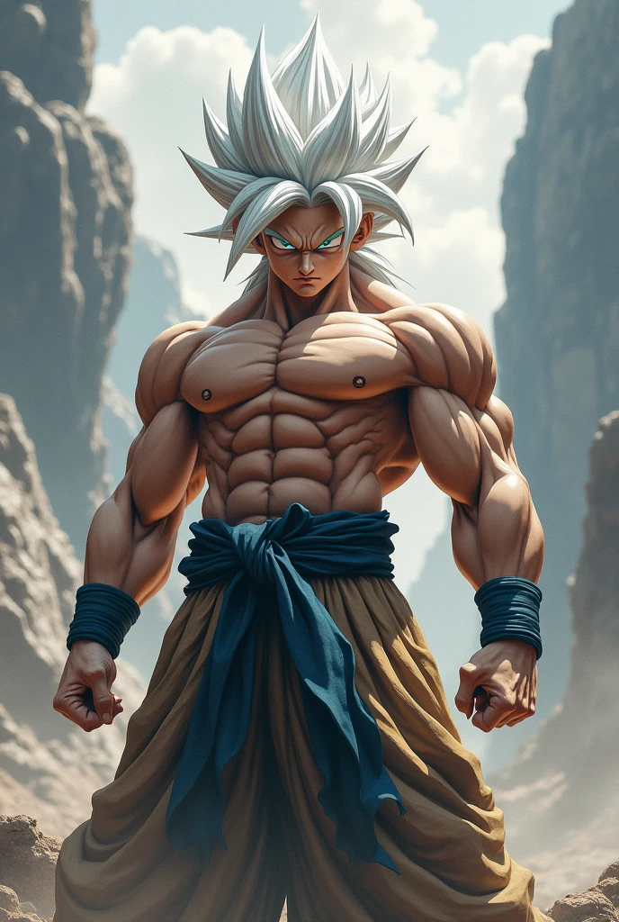 A majestic fusion: Black Myth Goku's chiseled physique takes center stage, his broad shoulders and defined abs gleaming in warm sunlight. His rugged features are replaced by the serene visage of a Maine Coon cat, its soft fur a stark contrast to Goku's imposing form. The camera captures a heroic pose, with Goku's powerful arms crossed over his chest as he gazes out at a distant horizon, the Maine Coon's whiskers twitching with feline curiosity.