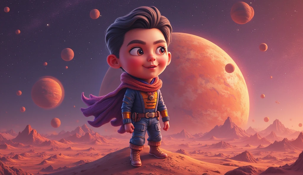 caricature de elon musk 着西装在玩slot ，machine，3d charcacter，casino rocket ，Above Mars，Rocket，purple orange theme