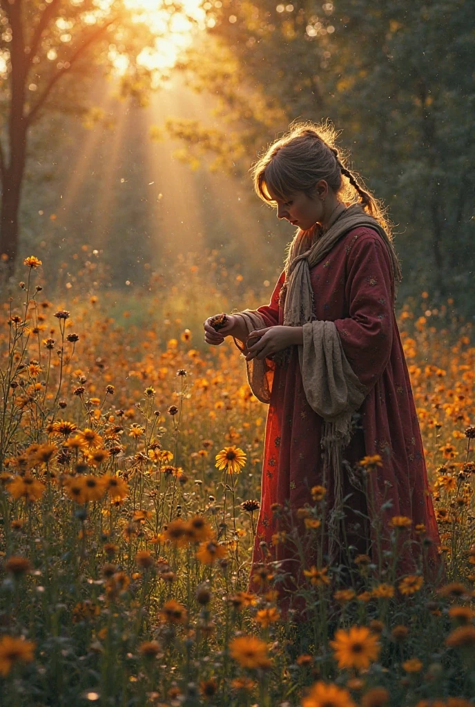 Wygeneruj mi obraz rysunkowy, który przedstawia fioletowo różowe tło, a na środku jest wolna przestrzeń a po jednym boku jest narysowany kredkami fortepain a po drugiej stronie narysowana gitara i mikrofon oraz deszcz