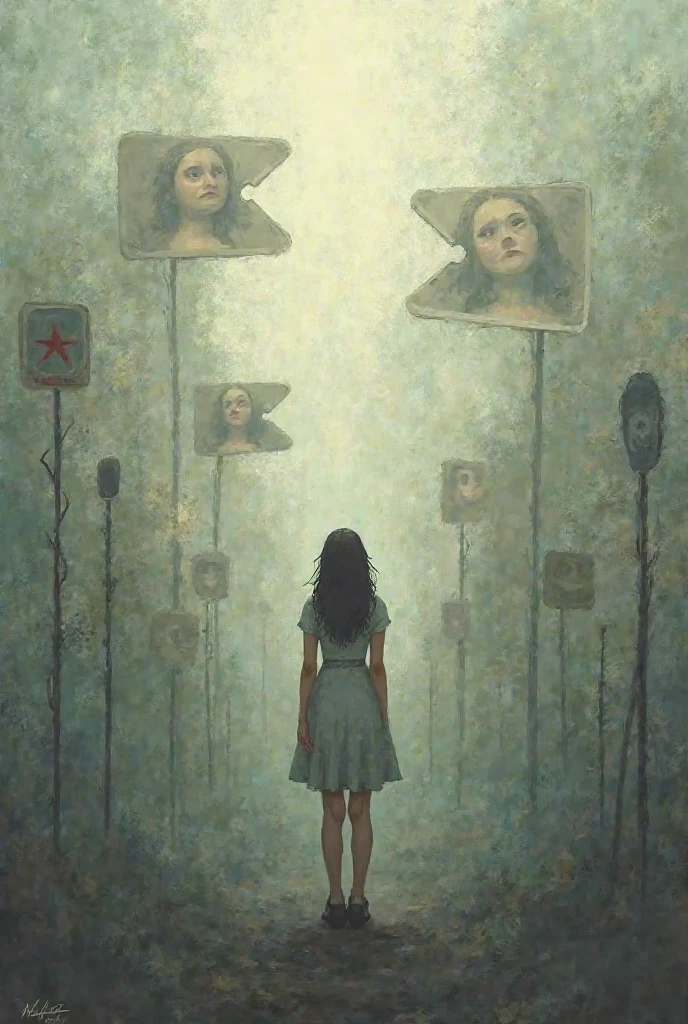 Chapitre 3 — Ce besoin constant d’approbation

Illustration : Une femme debout au milieu de pancartes avec des flèches contradictoires, entourée de visages flous qui chuchotent.