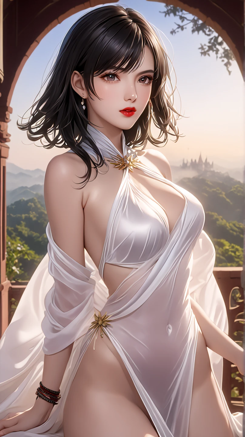 (She is wearing a wreath made of flowers on her head. :1.5),20-year-old(First Person), brake(Wide々Grassland : 1.5), (Mountains in the distance々exists :1.5),(Light from Heaven : 2.0),(SF masterpiece: 1.4),brake(8k, reality, Actual Photos, Highest quality: 1.4), Japan, Beautiful Face,brake(Smiling : 2.5), (True Face: 1.4),brake(Pink Hair, Long hair with soft curls: 1.5),brake(A gorgeous silk dress with separate top and bottom:2.0), More exposed skin :1.5,Realistic blue eyes, Beautiful details in the eyes, (reality skin:1.3), Beautiful Skin, Charm, 超High resolution, Ultra-realistic, High resolution, Golden Ratio, (Detailed face: 1.4),white feathers grow,Wideがるロングヘアー,White transparent,Looking into the camera, brake (The silk dress is somewhat transparent:1.5), brake(Her legs are visible through her dress :2.0),(Shine the female body, (Beautiful appearance, Perfect female body,Slim build:1.5), Beautiful hands and fingers, (is looking up to the sky:1.5), (Mid-range long shot:1.5)