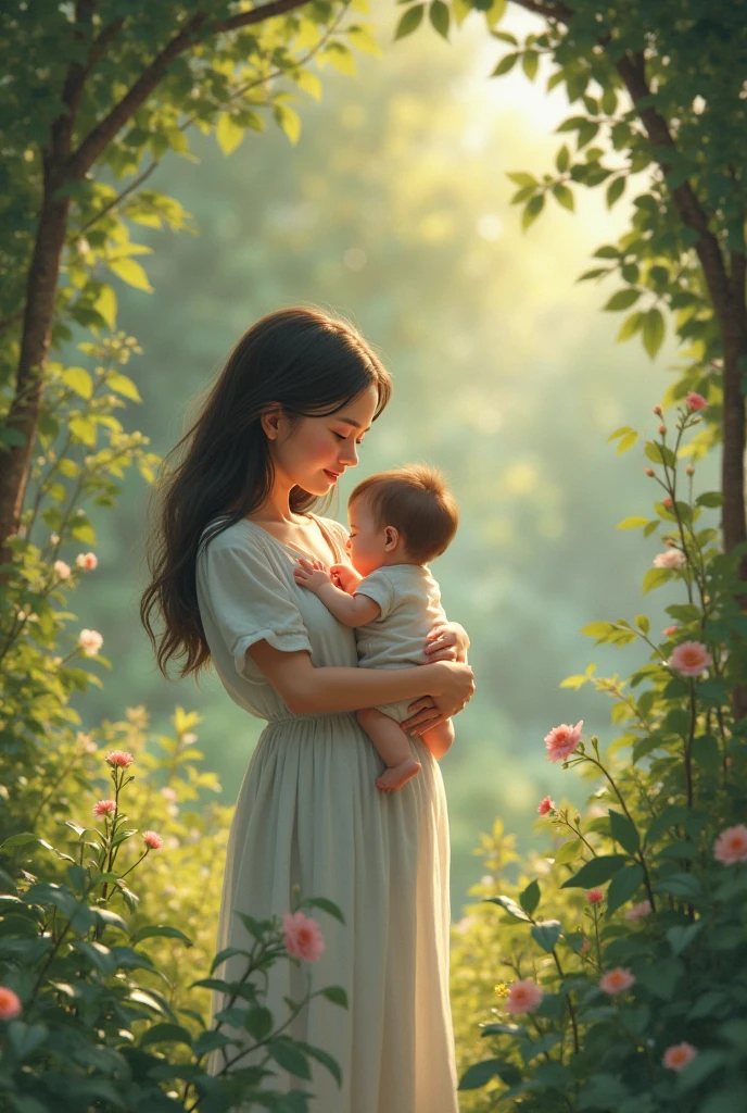 A tree and the birth of a baby 