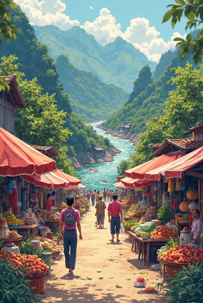 Introduction poster design About Ha Giang Cat Vac Session Market More photos 