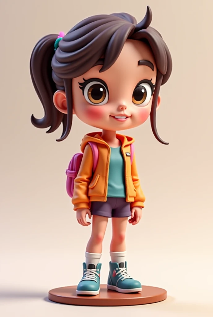 (Obra prima), (Pixar),(melhor qualidade), image where you can see the body spreading legs, with small feminine aesthetic appearance, pequenos seios, clothing must include tight pants, showing a big camel toe, sports top very tight. She should smile shyly while spreading her legs, dando a ela um visual sensual