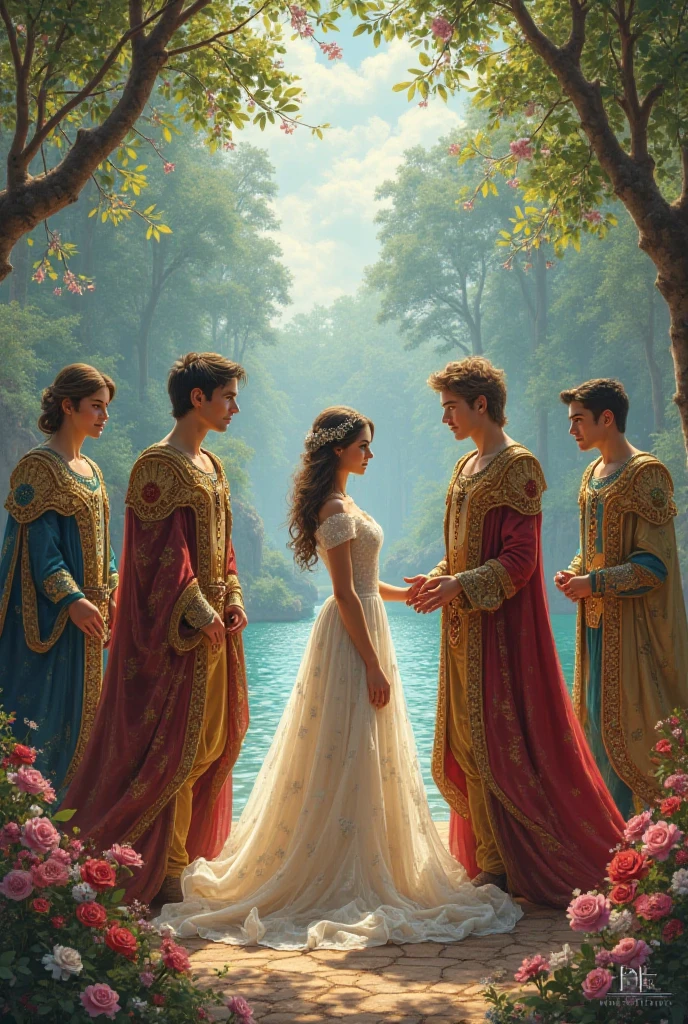 4 princes amoureux et une princesse 