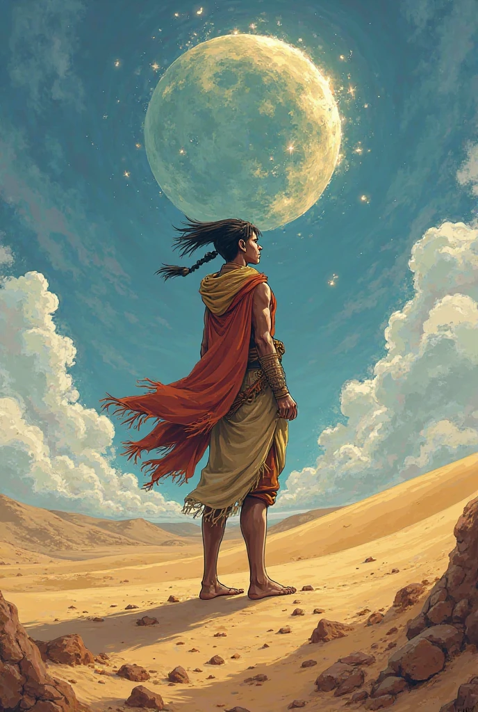 Of course! Here is an inspiring story in the style of One Piece, based on the world of Tayra,  the Wind Warrior . You can use this as a base to create your own protagonist and give life to your drawings.

---

**Title: La Búsqueda del Eternal Wind**

In the vast and deserted lands of La Guajira,  a young man named  **canoes** dreams of becoming the protector of his people, , like her hero Tayra. Since hood, canoes ha escuchado las historias de cómo Tayra desafió a poderosos enemigos y defendió su hogar con el poder del viento. However, canoes siente que le falta algo: a clear purpose in his life.

One day, while exploring the golden dunes, canoes encuentra un antiguo amuleto en forma de espiral que brilla con una luz intensa. When touching it, he hears a whispering voice that tells him that he has the "Eternal Wind", an ancient power that can change the destiny of his community. With this new gift, canoes se embarca en una aventura para descubrir su verdadero potencial y proteger a su gente.

**The Adventure Partners:**

On your journey, canoes conoce a tres amigos únicos:

1. **lina**, a talented weaver who can create invisible networks with magic threads. Su habilidad es vital para ayudar a canoes a sortear obstáculos y capturar enemigos.
   
2. **Ray**, a young warrior with an inexhaustible energy that can channel the force of the wind in his attacks. He is always ready to fight and defend his friends.

3. **deer **, a wise old woman who has the ability to communicate with the spirits of nature. Ella guía a canoes y le enseña sobre el equilibrio entre la humanidad y la tierra.

**The Journey :**

juntos, they face adversities such as the threat of mining companies that want to destroy their sacred lands and an evil feudal lord seeking to conquer La Guajá Ira. As they advance, canoes aprende sobre la importancia de la amistad y la unidad entre su pueblo.

Along the way, canoes experimenta diferentes emociones: the joy of new friends, the sadness suffered by the losses You, the fear of the unknown and the determination to fight for the right. It strengthens and closer to becoming a true protector.

**The climax:**

In the final battle against the feudal lord, canoes invoca el poder del Eternal Wind, unleashing a powerful storm that symbolizes their growth personal and connection with nature. With the support of his friends and the spirit of Tayra guiding him, he manages to defeat enemy and save his home.

**The Final Message:**

canoes regresa a su pueblo como un héroe no solo por haber ganado la batalla, if not to have inspired other young people to fight for their land and culture. La historia termina con una celebración donde todos se unen para honrar a Tayra y agradecerle por haber guiado a canoes en su viaje.

---

With this story, can create scenes full of emotion: from joyful moments with friends to intense battles against enemies. I hope this inspires you for your drawings! If you need more specific details or ideas for a scene, just tell me!