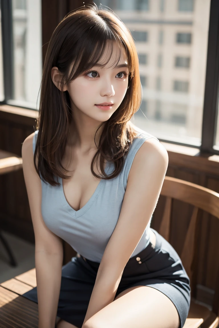 Ulchan-6500-v1.1, (Raw photo:1.2), (realistic), beautiful detailed girl, (genuine: 1.4), 1 female, Luxury hostess、