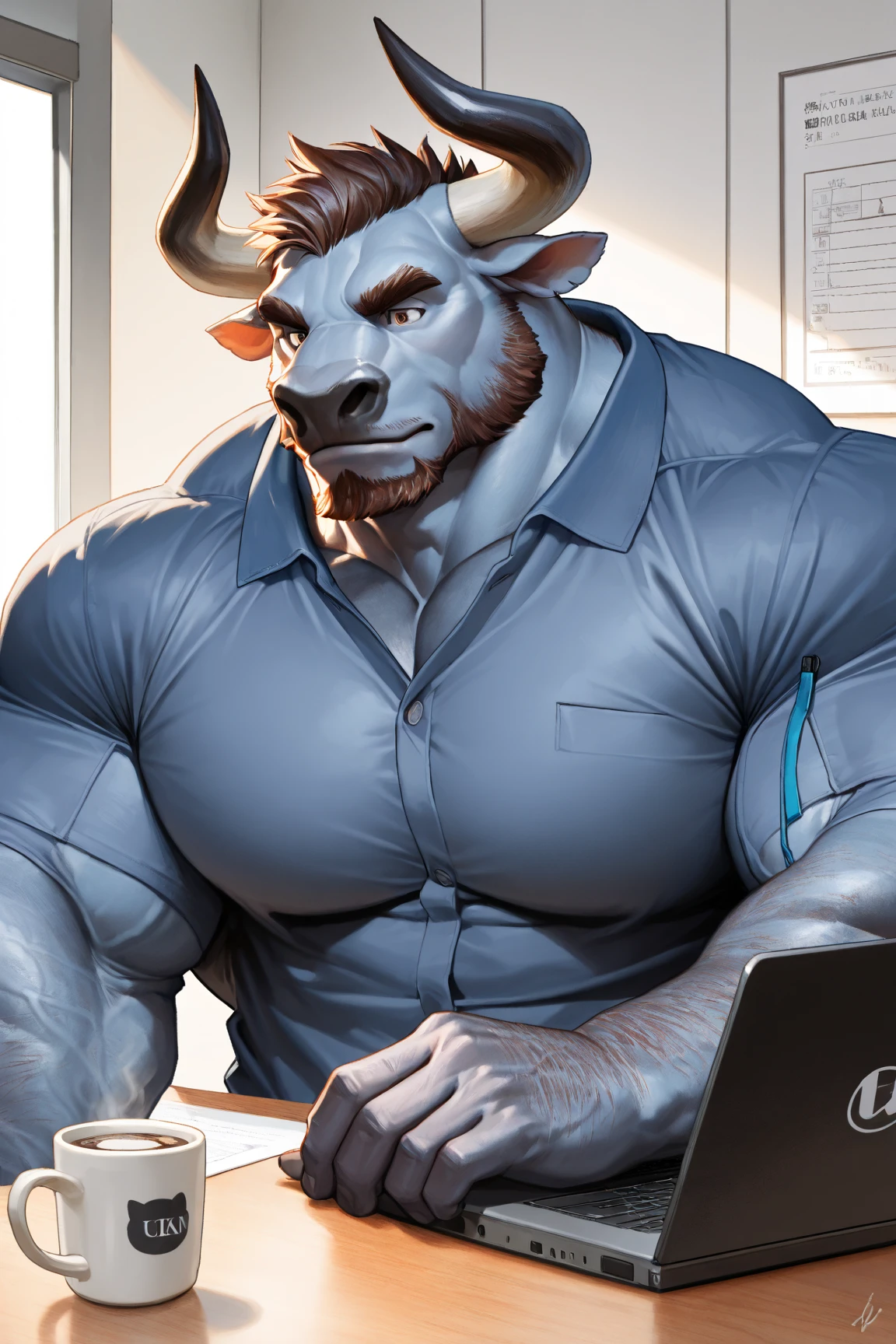 Masterpiece detailed portrait, Male anthro Horse 1.3,, equine features, messy white Mane,Flowing white tail, Gray body fur, sexy blue eyes ,open shirt, , ((muscular build,)), six pack abs ((robotic arms ,hands and legs,)) underwear, underwear bulge, posted to e621, zaush, kenket, dramatic lighting, suggestive posing 1.2, sexy, seductive 1.3, seductive smile, suggestive grin, bedroom, Suggestive pin up posing on bed