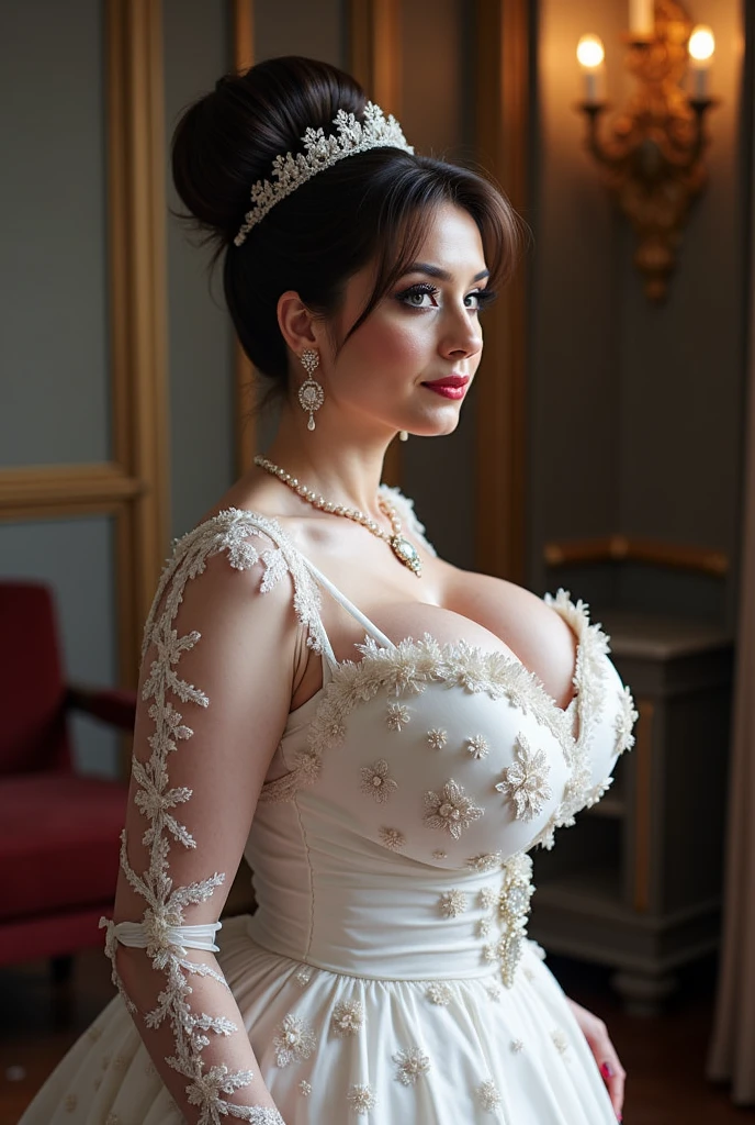 Isabela Merced in a mini:1.3 wedding dress, a flower in the hair, kissing the bridesmaids:1.3, smiling, (big breasts:1.5), Real Life, full bodyshot, Ultra Realistic, Photorealism, Photography, 8K UHD, Photo, HDR, Complex and Elegant, Highly Detailed, Sharp Focus, Stunning, Beautiful, Best Quality 1:1, Ultra Detail: 1.2, Best Shadows, 8k: 1.1), (beautiful detailed face), high contrast, (perfect lighting: 1.2), (cinematic light)), colorful, hyper-detail, dramatic light, intricate detail, photograph by arny freytag