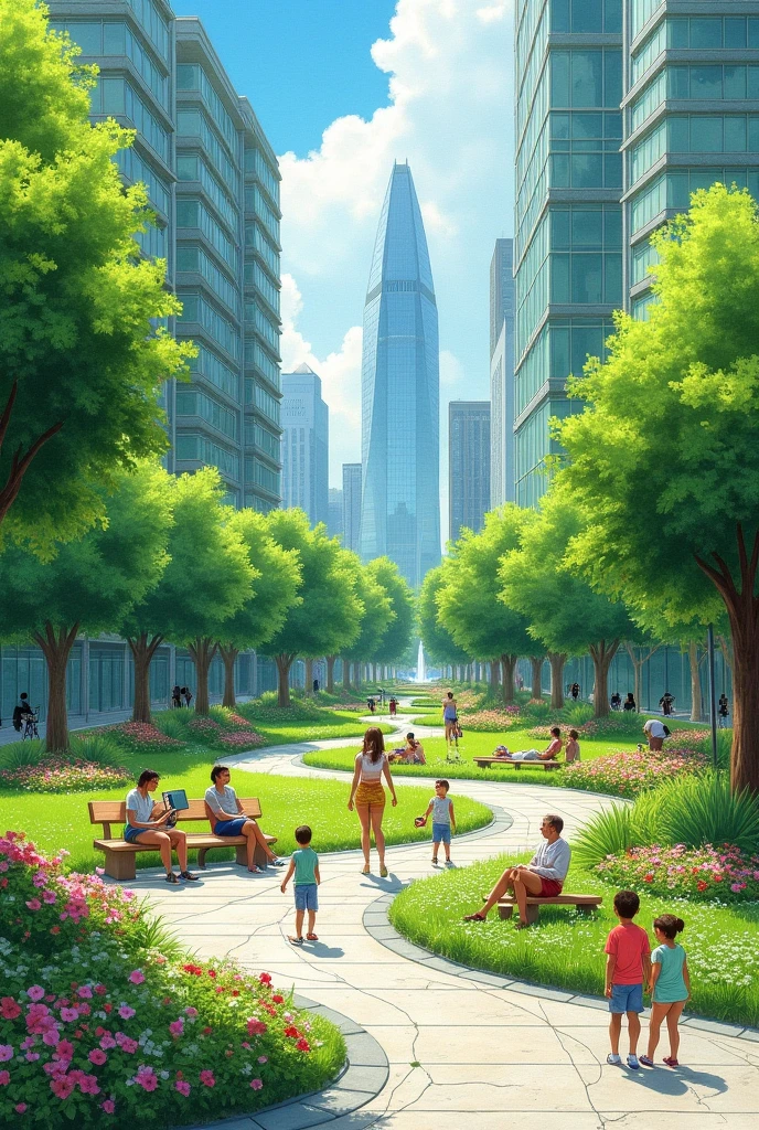 urban green (drawing is not so difficult)