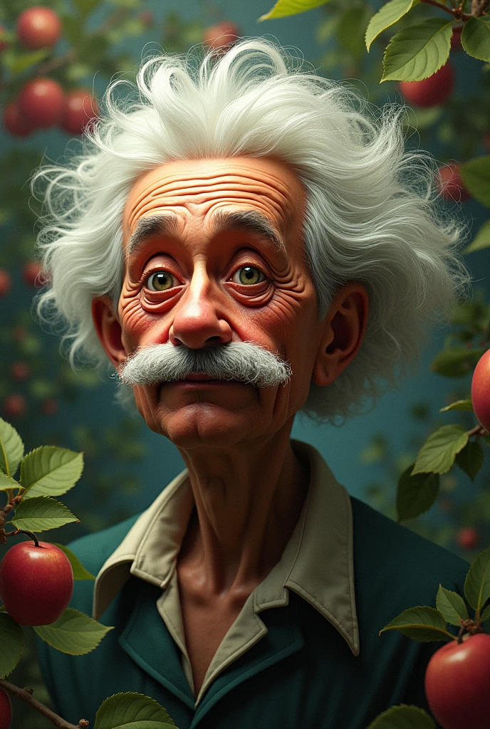 Generate a new type of brainrot by combining Albert Einstein and An apple naming him alberto mansanas d alonzo rizal bonifacio aguinaldo the III