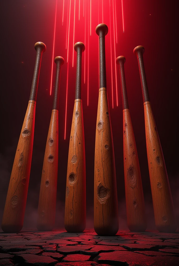 Illustration, VFX, realistic, Fantasy, 9 Giant wooden baseball bat with ...