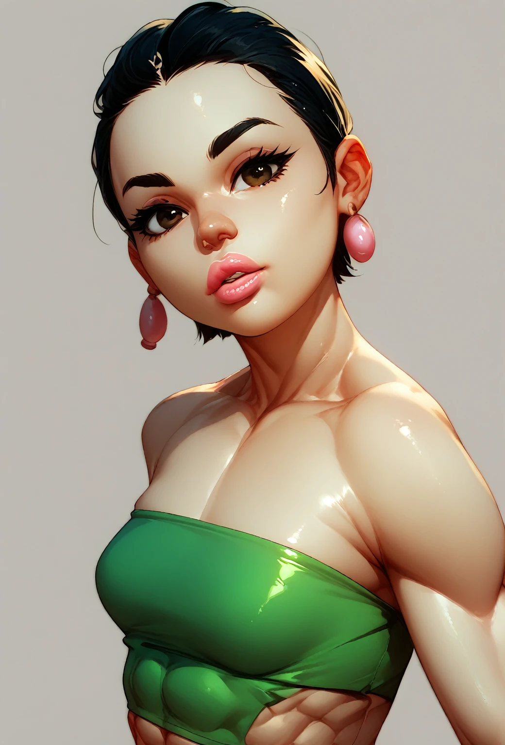 topless, Mature Woman, Really big booster piece), Big  Anime Girl, Attractive anime girl, Ilya Kuvshinov. 4kg, [ Art numérique 4kg ]!!, Realistic 3D anime style, Cute Anime Girl, Highly detailed art gallery, tits, Style Anime4K, Photo realistic render anime girl, Hyper-realistic anime, Style Anime. 8k