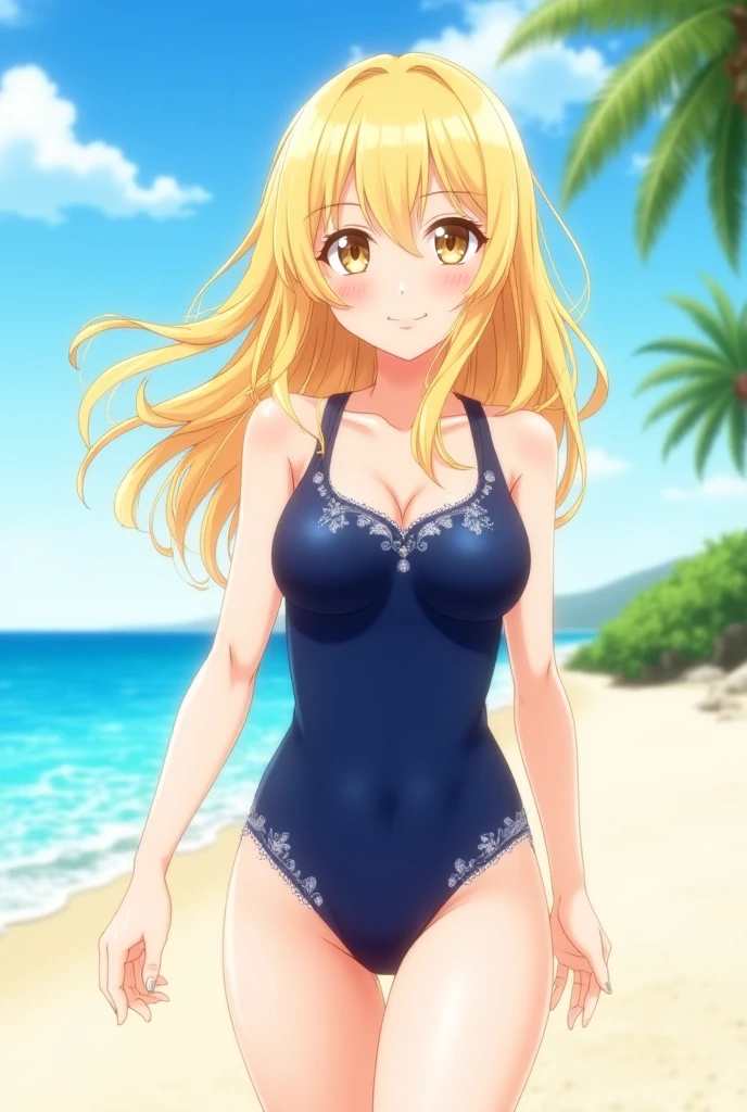 anime, Marine Kitagawa, Swimwear, 8K, high quality, Pool, smile