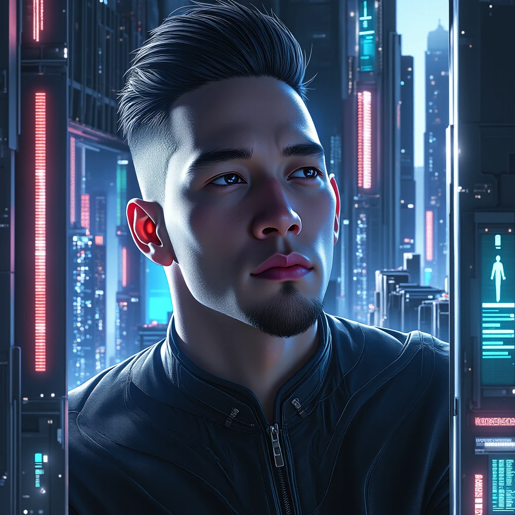 Create an image with this Ultra-realistic 2D futuristic photo