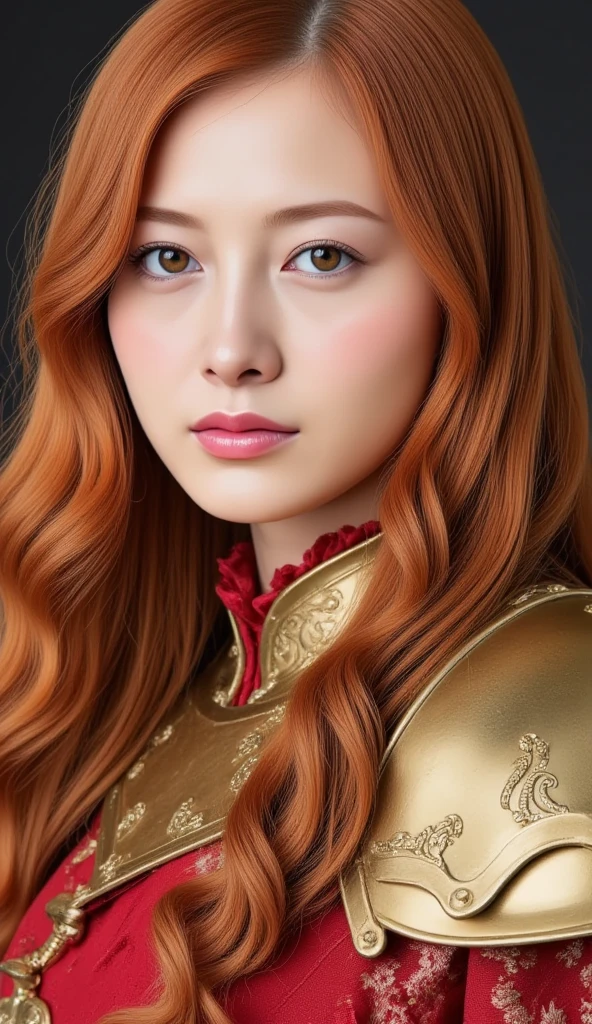 (((Hyper Real)))、(Amazonian female warrior)、
Beautiful woman　high resolution　High resolution　Realistic　Long Hair　Redhead Mature、Adult female、((Big big boobs))　Fine skin、超High resolution、Realistic、Plump figure、((青年のBeautiful woman))、Beautiful expression 、Fine green eyes、Red hair、2５Amazonian female warrior、Big cleavage、Big Ass、Bright red lips、(Simple clothes)and(Wearing simple armor)、(I have a weapon)、