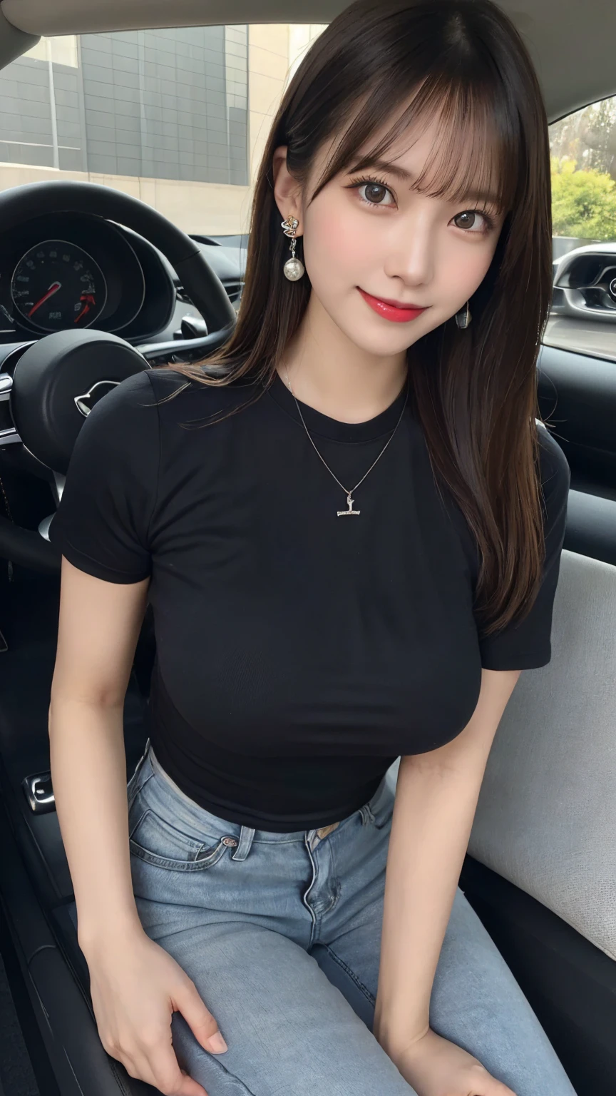 ulzzang-6500-v1.1, (RAW photo:1.2), (Photoreal), (muste piece), (genuine:1.4), Bitchy little devil, (Wearing a short T-shirt sloppily:1.5)、(wear hot pants)、(super realistic pantyhose:1.3)、(braless nipple rings:1.4), At a late-night bar、lure, Provocative, lustful, sensational、scornful smile, (full body shot:1.25),