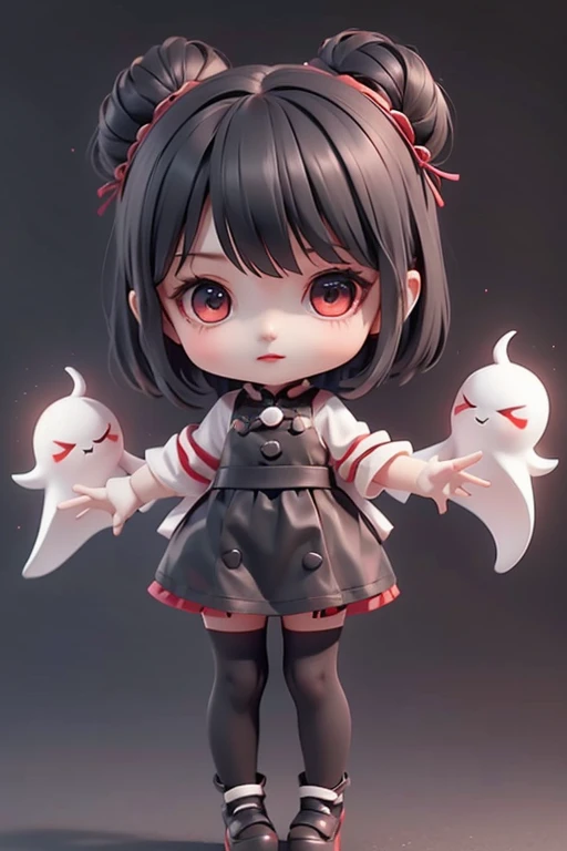 ghost、Girl、Girl、Primary school students、sharp、Black Hair,、Short Hair、whole body、