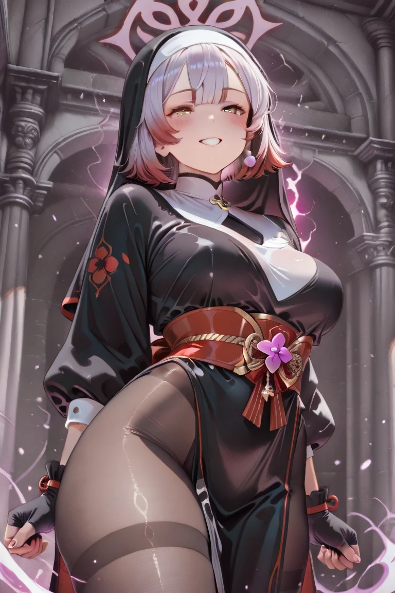 tentacle suit, corruption, hentai, masterpieces, up scale, 16k, RPG game, nun, bitch tattoo, semen on body, blush, fuzzy face, perfect body shape, lewd, depression, open legs, showing off, fantasy world, monster, Attract attention, strange fluid around, stinky semen, dirty body, milking, drinking milk, mint, mind breaked, Unfocused eyes