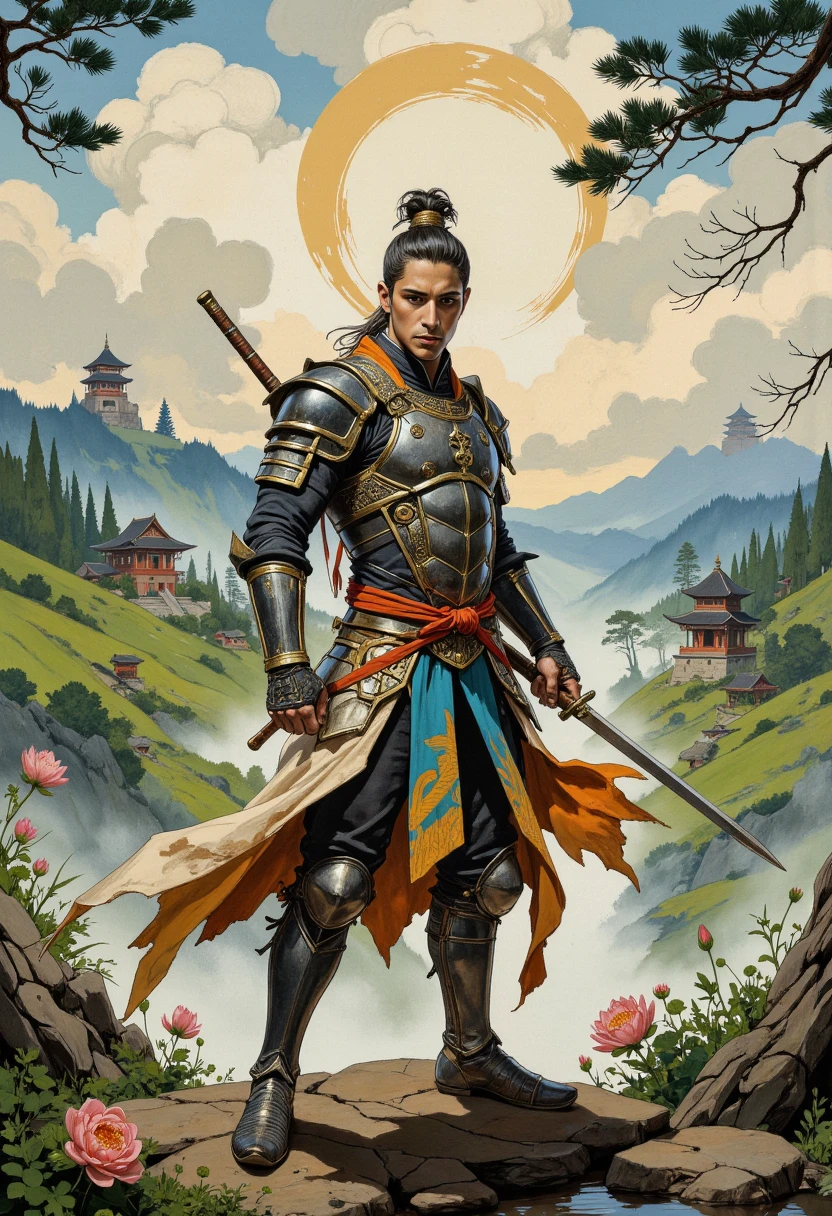 A beautiful oriental warrior 