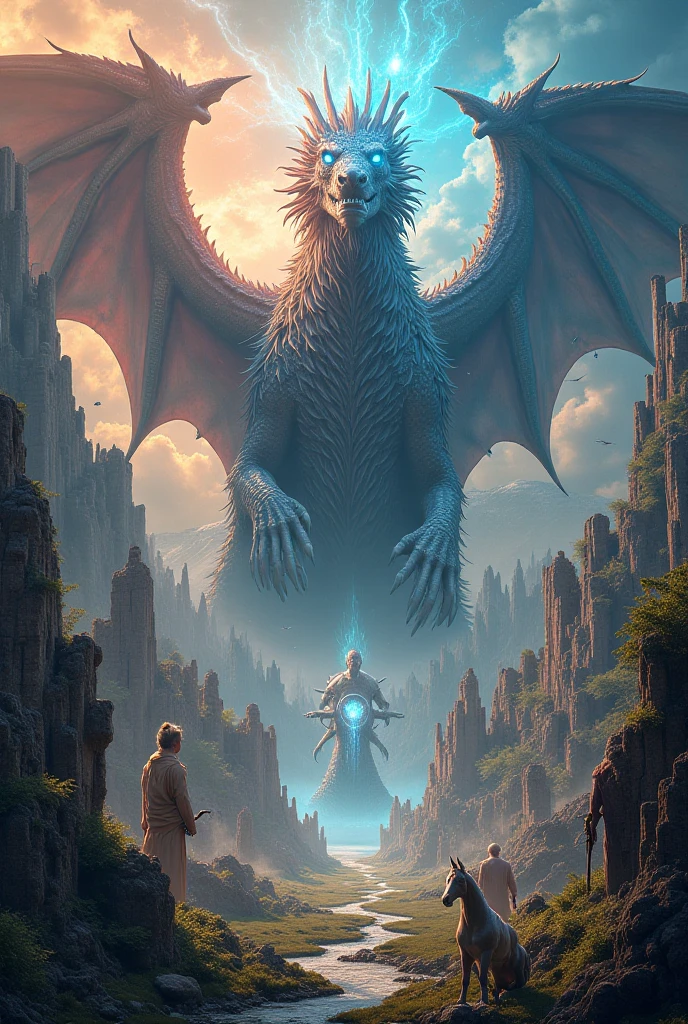 Create an image that I will cover a TikTok video about the top 10 strongest mythological creatures