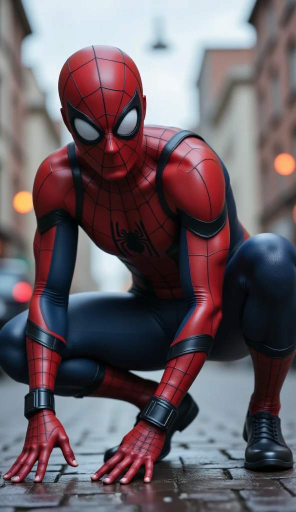 woman spider man - spider - man and spider - man in a dark city, spider - verse art style, into the spiderverse, spiderverse, into the spider verse, futuristic style spiderman, miles morales!!!, 3840 x 2160, 3840x2160, miles morales, hq 4k wallpaper, rendered in sfm, super detailed render , Crouching poses