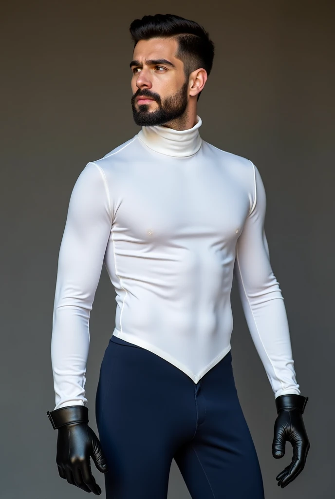 (masutepiece,High resolution,ultra - detailed:1.0),1(Boy,Robot Boy),Perfect male body,Look at the camera,Delicate eyes and delicate face,extremely details CG,Unity 8k wallpaper,intricate-detail,solo person,Detailed face, (Futuristic skin-perfect white bodysuit), Best Quality, hands visible, (White Gloves), Beautiful and delicate blue short hair:1.5 , full length shot(fls) , big thighs , big hips , insane details, hyper details , photorealistic , only male , handsome boy , fat buttock , puffy nipples , 16k resolution , ultra-high clarity , hyperrealism, uhd,. K-pop idol , whore , slutty whore , swollen nipples , defeat , grins ,thick thighs, skinny boy with wide hips , wide pelvis , male