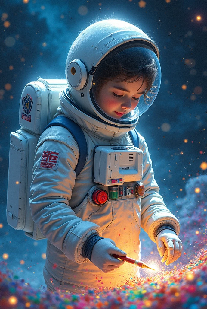 A cute girl ??? baby, age: 3 years, A space infantry officer on the background of a spaceship, high detail, perfect skin, perfect hands, perfect eyes, beautiful hands, sharp focus, studio lighting, concept art