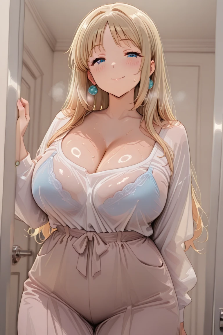 ((nude、NSFW,pussy juice))、(naked),1 female,35 years old,married woman,mature woman,big breasts,long legs,big breastsと細いウエスト, photo exposure, alone,(With background:in the forest,tropical rain forest,In summer) she has long golden hair,stood up,Seen from the front, curly, the sky is mostly cloudy,(((masterpiece),(8k wallpaper that combines high-definition CG),highest quality,movie lighting,detailed background,beautiful eyes,bright eyes,(very delicate and beautiful),(Beautiful and delicate depiction of eyes),Super detailed,masterpiece,)),towards the camera,High resolution,Super detailed),publish one'chest of,nakedの性器, convex shape,camel toe,sexy and excited,(big breasts,shirt,nakedの性器)全naked,tattoo、golden hair、green eyes、smile、facing forward
