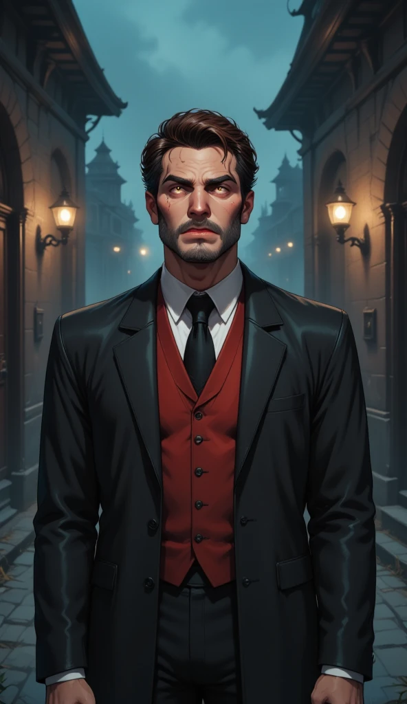 The man’s hand now empty, the pocket watch gone, and his expression filled with dread