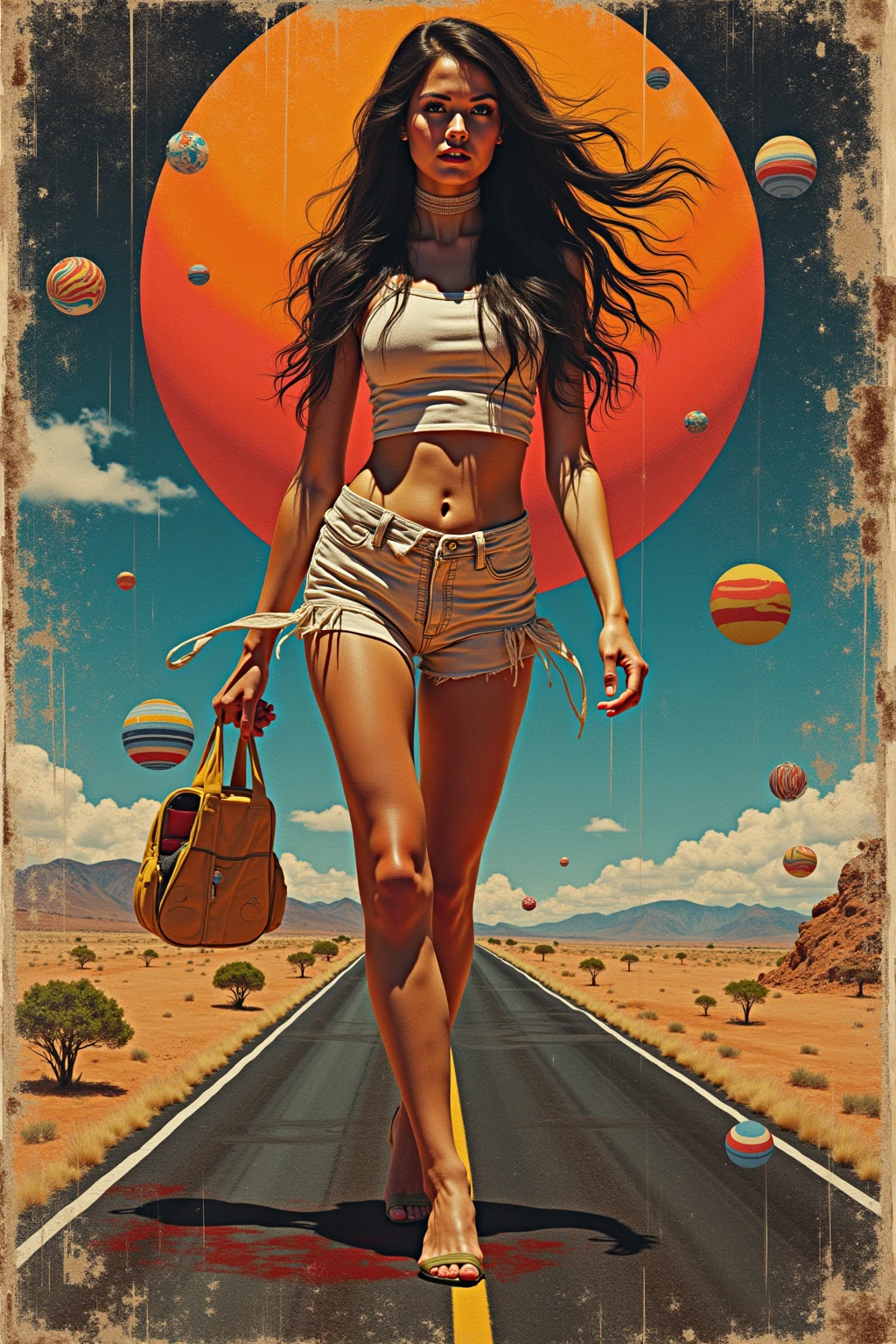  japanese  1960’s sci-fi poster miniskirt 